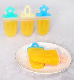 Mango milk popsicle