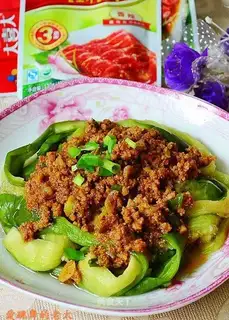 Soy sauce, pork and eggplant