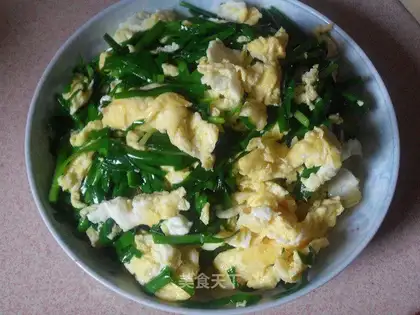 Cream fried eggs