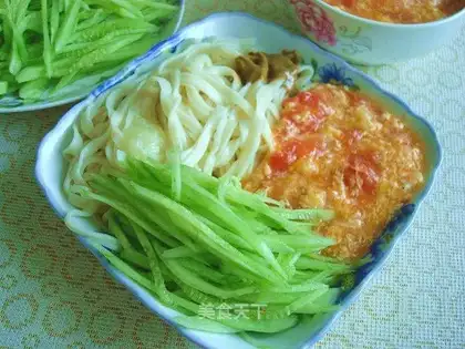 Tomato eggs for noodles