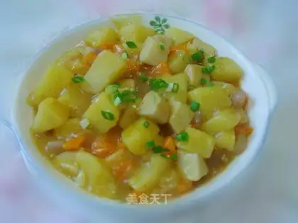 Curry, mushroom, potatoes