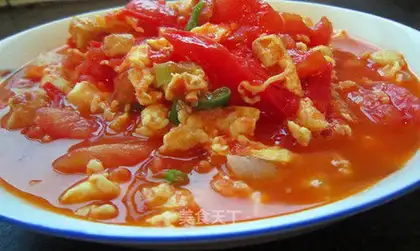 Tomato fried eggs