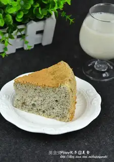 Black sesame ricin cake