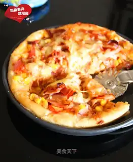 Spicy bacon pizza