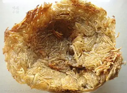 Dry potatoes