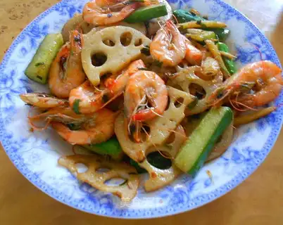 Spicy dry shrimp