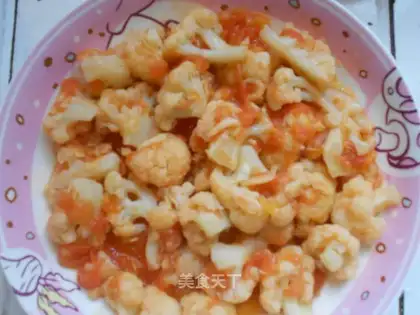 Tomato fried flowers