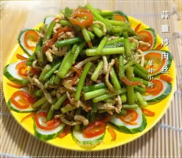 Garlic fried meat