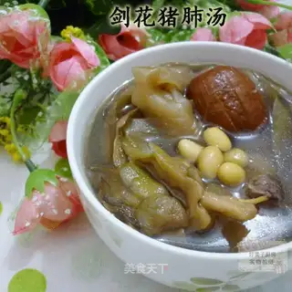Sword and flower pork soup