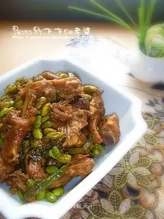 The soybeans burn chicken