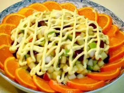 Mixed fruit yogurt salad