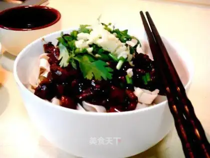 Eggplant noodle with soy sauce