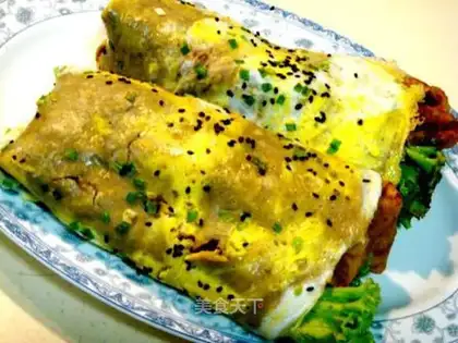 Green bean pancakes