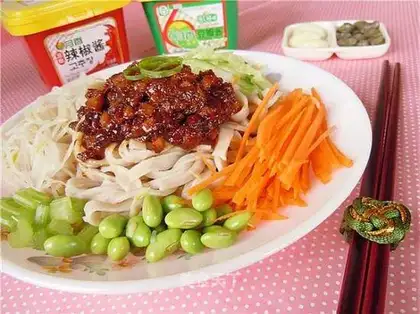 Buckwheat noodles with mushroom sauce