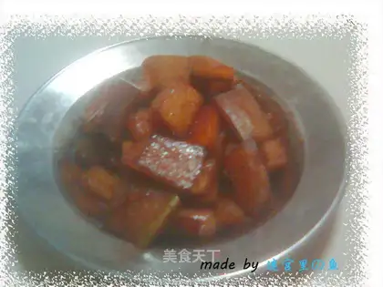 Braised watermelon peel