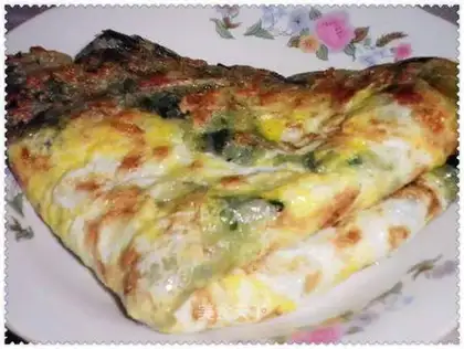 Leek egg cake