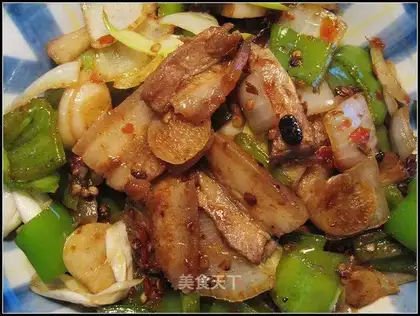 Laoganma twice-cooked pork