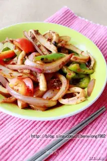 Spicy fried squid
