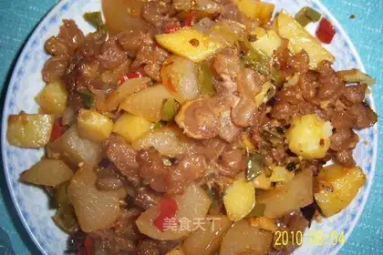 Braised beef penis