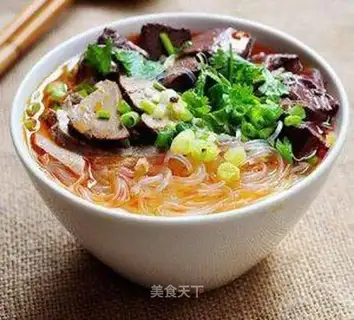 duck blood noodles