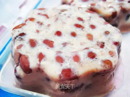 Milk Red Bean Cold Cake