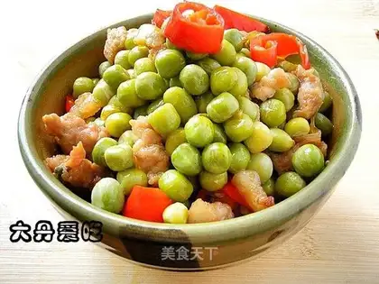 stir-fried peas