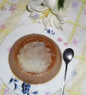 Red bean paste milk parfait