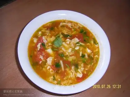 Sweet and sour tomato soup