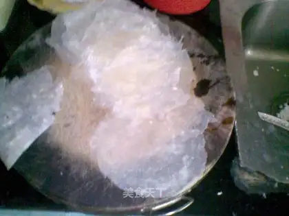Homemade spring roll skin