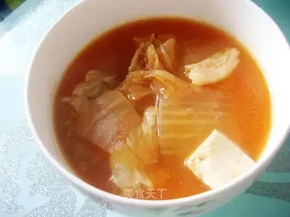 Pickled tofu soup