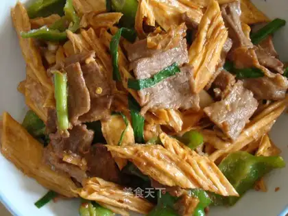 tofu bamboo beef slices
