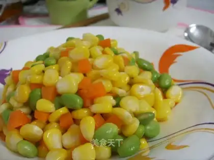 stir-fried corn cubes