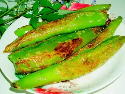 Tiger skin green pepper