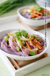 Cold purple potato flour