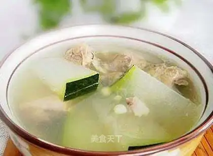 Winter melon pork ribs soup