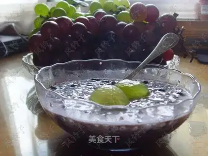 black bean sago dew