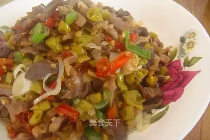 Soybeans, fried chicken