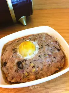 Scribbage and egg meatloaf