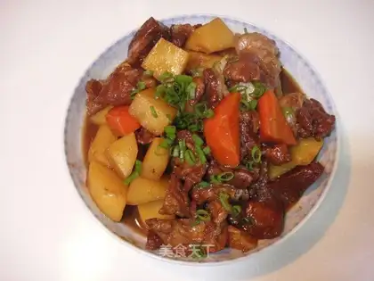 The lamb stewed potatoes