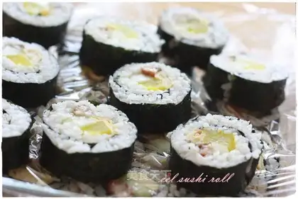 Eels sushi rolls