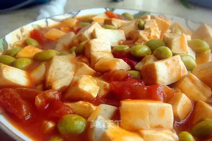 Tomato mashed tofu