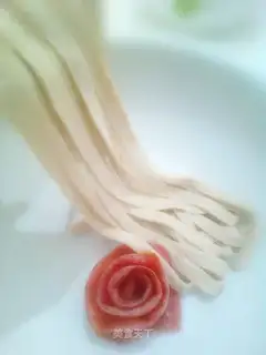 Homemade Lotus noodles