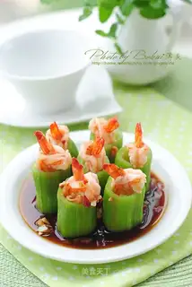 Garlic melon shrimp