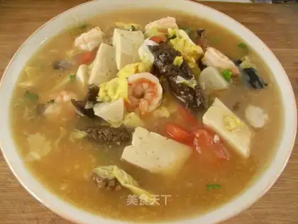 Spicy tofu soup