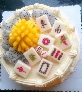 Mahjongg cake
