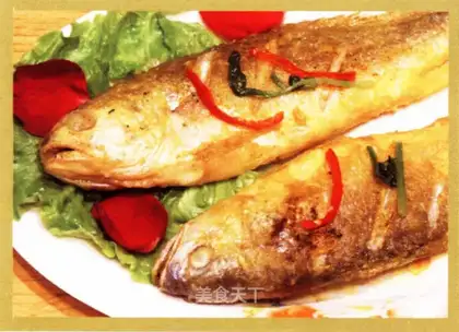 Wine and yellow fish