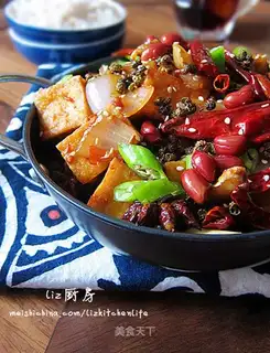 Dry pan tofu