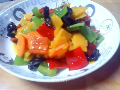 Five-coloured pumpkins