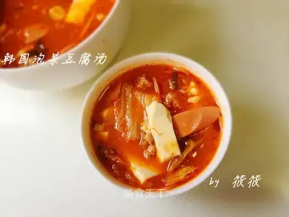 Korean tofu soup