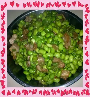 Meatloaf and beans